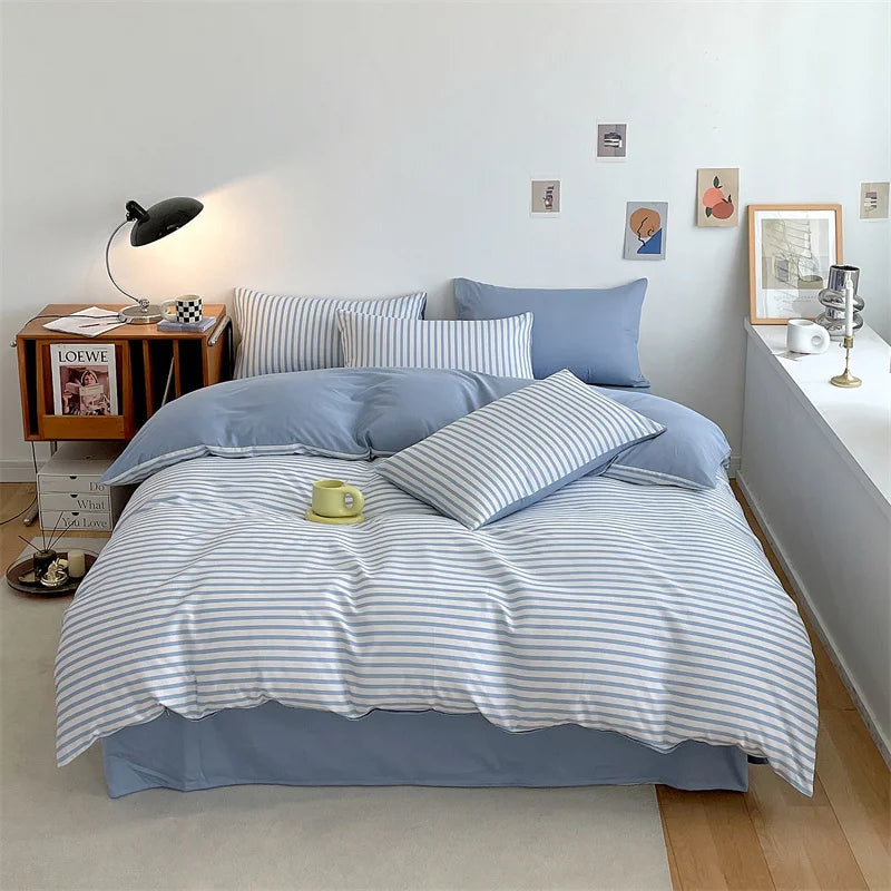 Yeknu Duvet Cover Large Cotton Simple Comfortable Quilt Cover Extra Large Microfiber Quilt Cover (pillow case needs to be ordered)