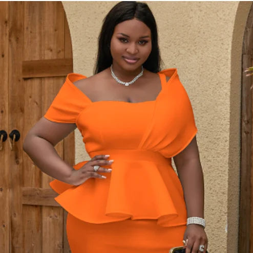 qgtao White Tops Off Shoulder Spaghetti Strap Peplum Blouses Sexy Women Party Fashion Plus Size Evening Cocktail Shirts Bluas