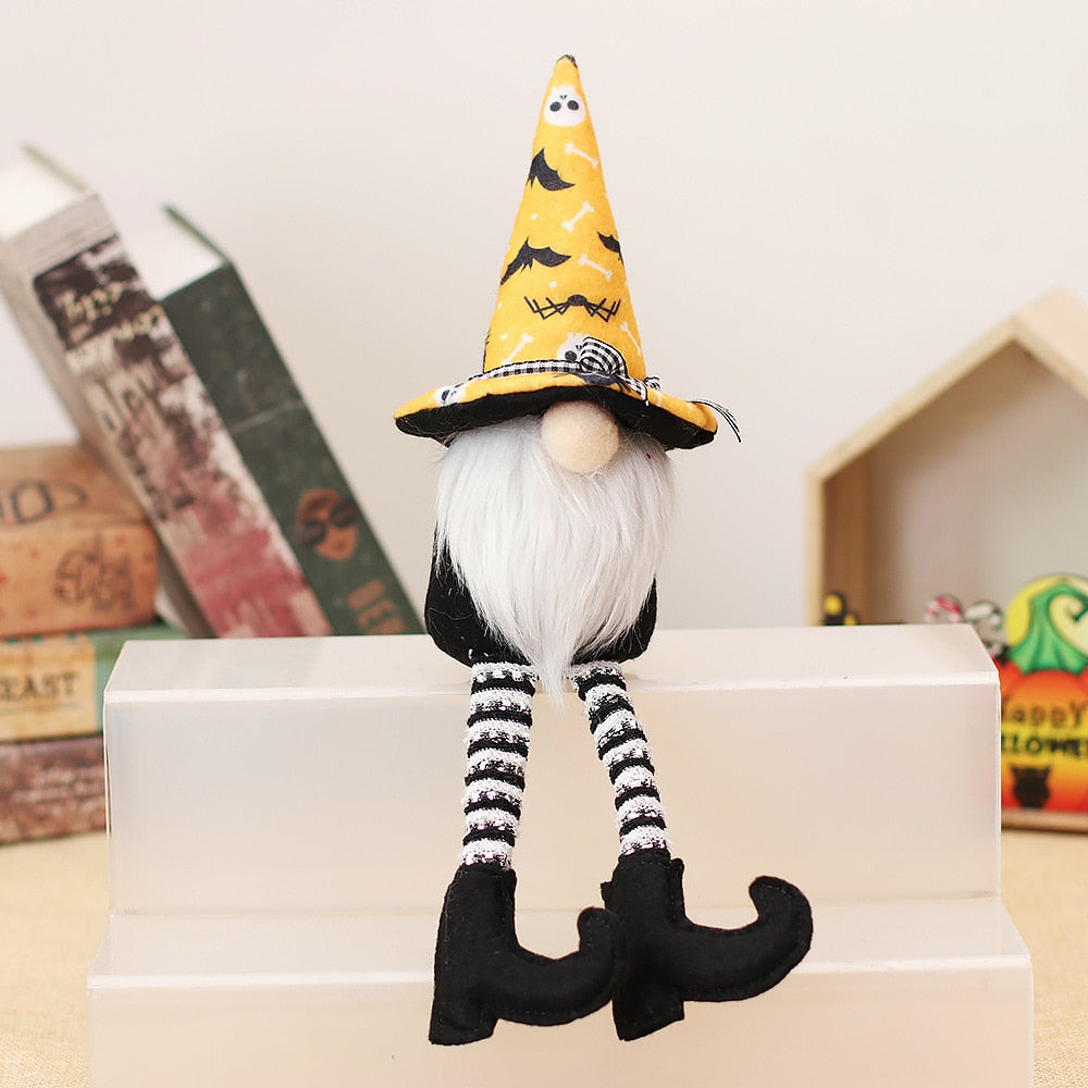 Halloween Gnome Plush Halloween Decoration for Home Handmade Faceless Dolls Gnome Ornaments Cute Elf Scandinavian Tomte Gnomes