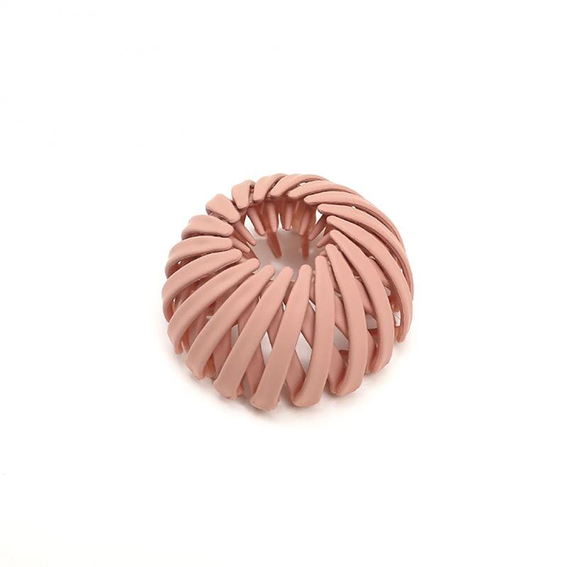 Transparent Hairpins Nest Ball Hair Clips Bun Hairpin For Women Ponytail Holder Hair Claw Clips Solid Color Hair Clip Headwear