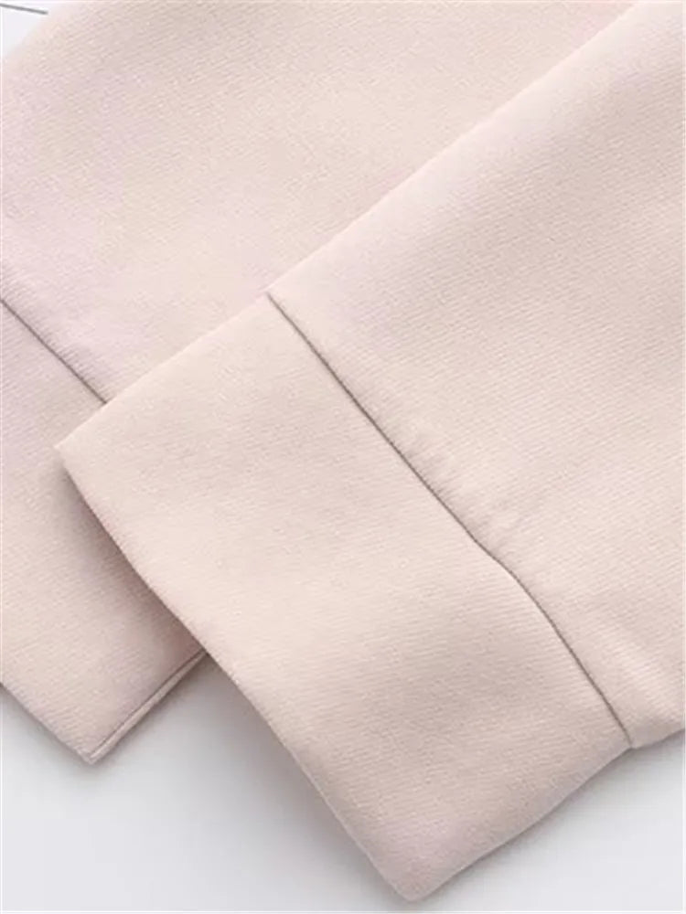 qgtao Plus Size Women's Clothing Long-Sleeved Shirt Button Version Spring And Autumn Solid Color Non-Stretch Cardigan Large Size Tops