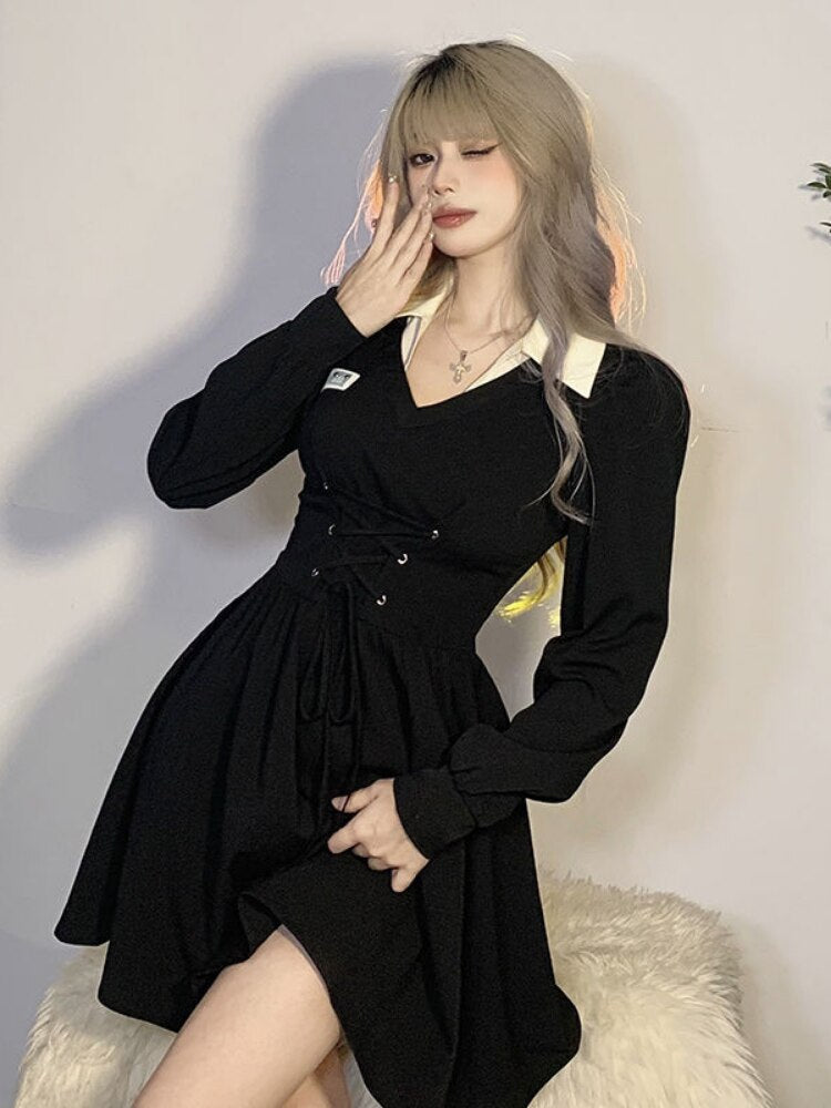 College Bandage Preppy Dress