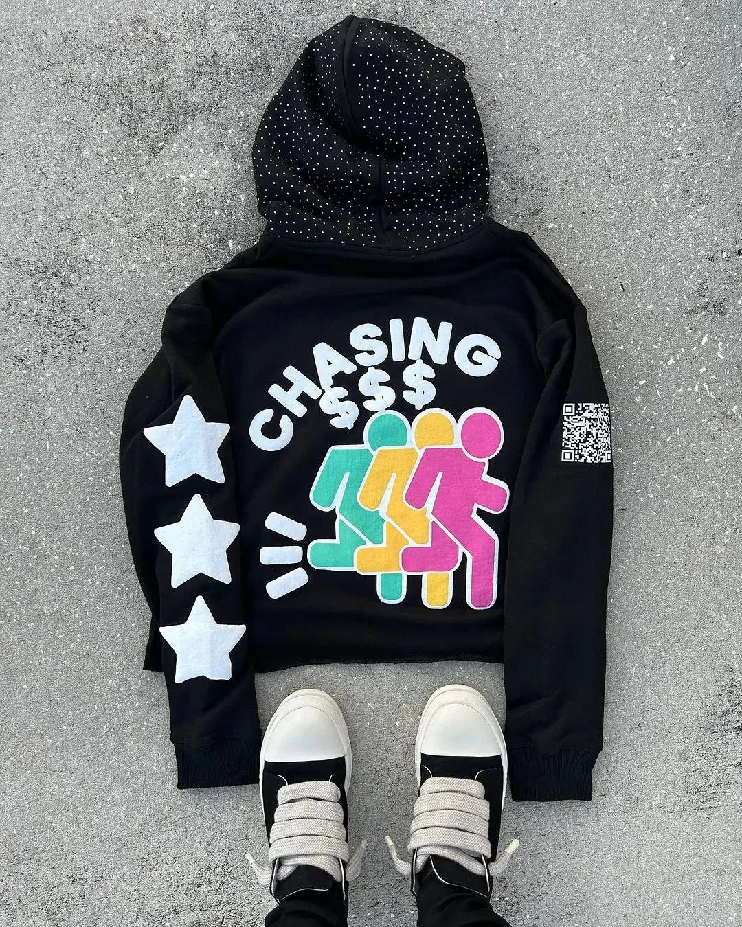 Y2k Vintage Casual Hip Hop Print Zip Up Hoodies Aesthetic Gothic Fashion Long Sleeve Hooded Sweatshirt Clothes Women Man