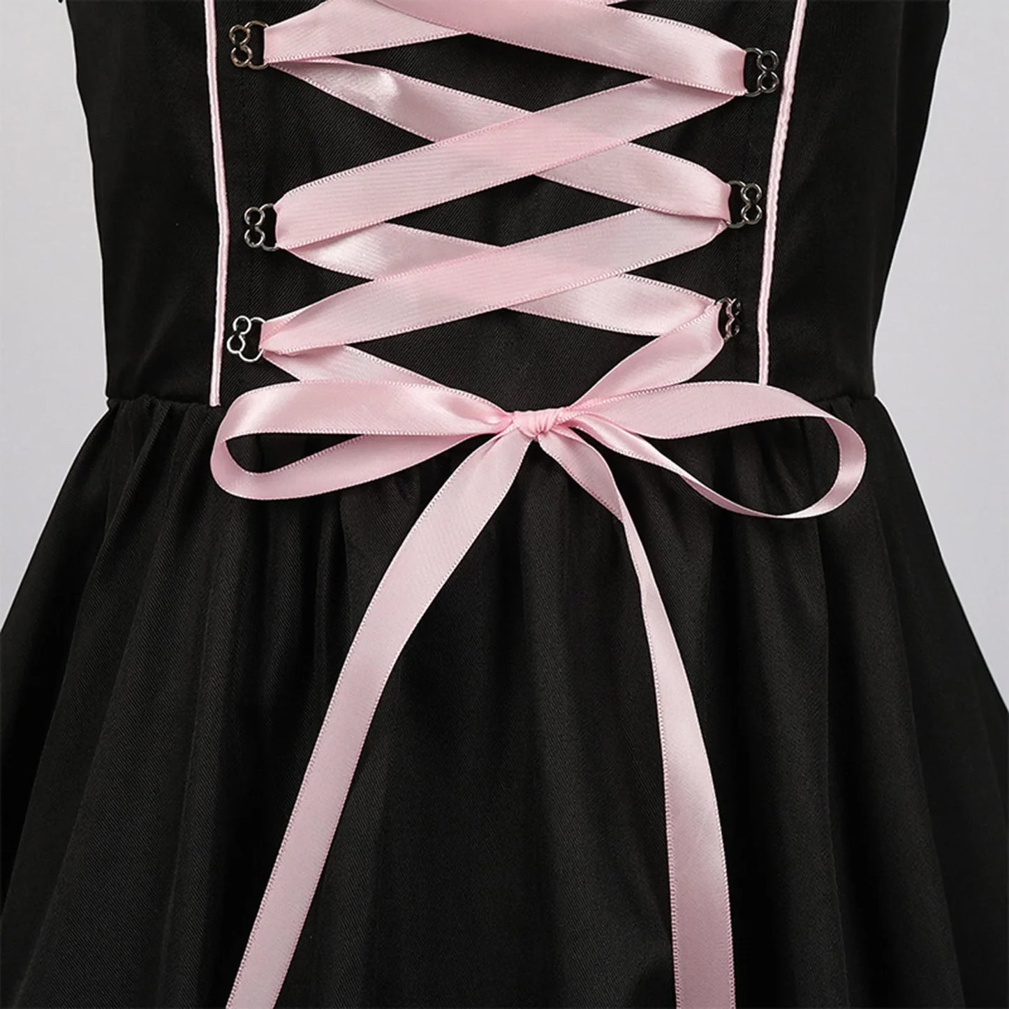 qgtao - Women Oktoberfest Dress With Floral Sheer Apron Lace-Up Dirndl Dresses Festival Traditional Bavarian Beer Costumes Clothes