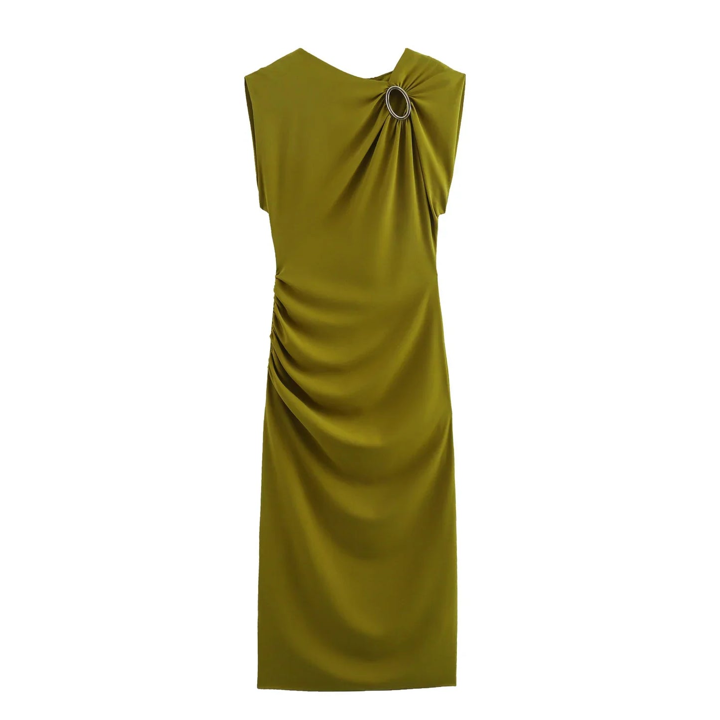 qgtao 2024 Women's Pleated French Dress Dresses Womens Holiday Midi Sale Clearance Formal Elegant Evening Summer Zevity New