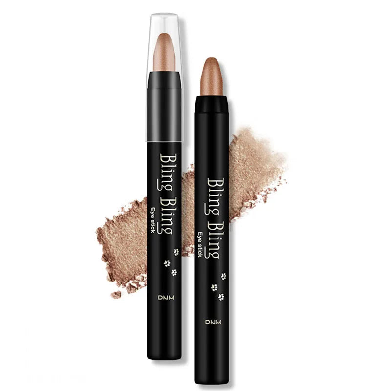 qgtao - Waterproof Pearlescent Eyeshadow Pencil Stick 16 Colors Lasting Glitter Shimmer Eye Shadow Pen Eyeliner Stick Eyes Makeup Tools