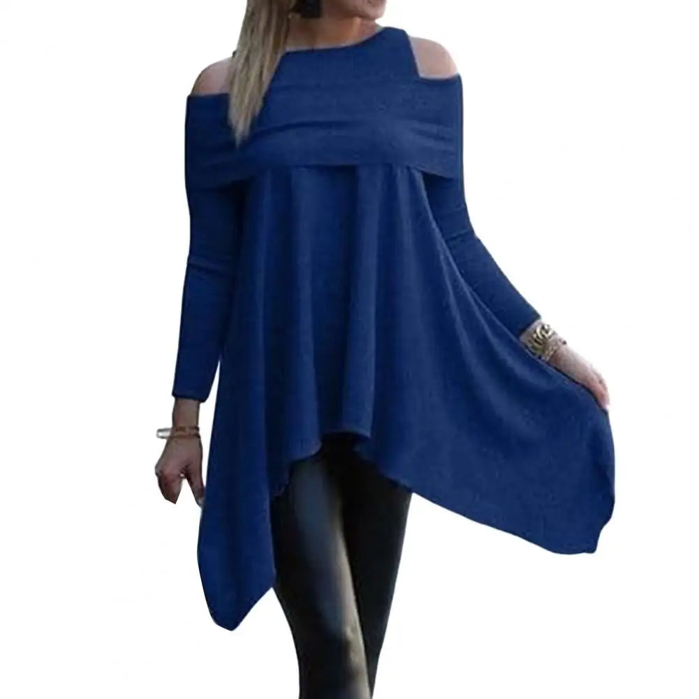qgtao Womens Tops And Blouses Casual O Neck Long Sleeve Top Female Tunic 2024 Autumn Plus Size Women Blusas Shirts
