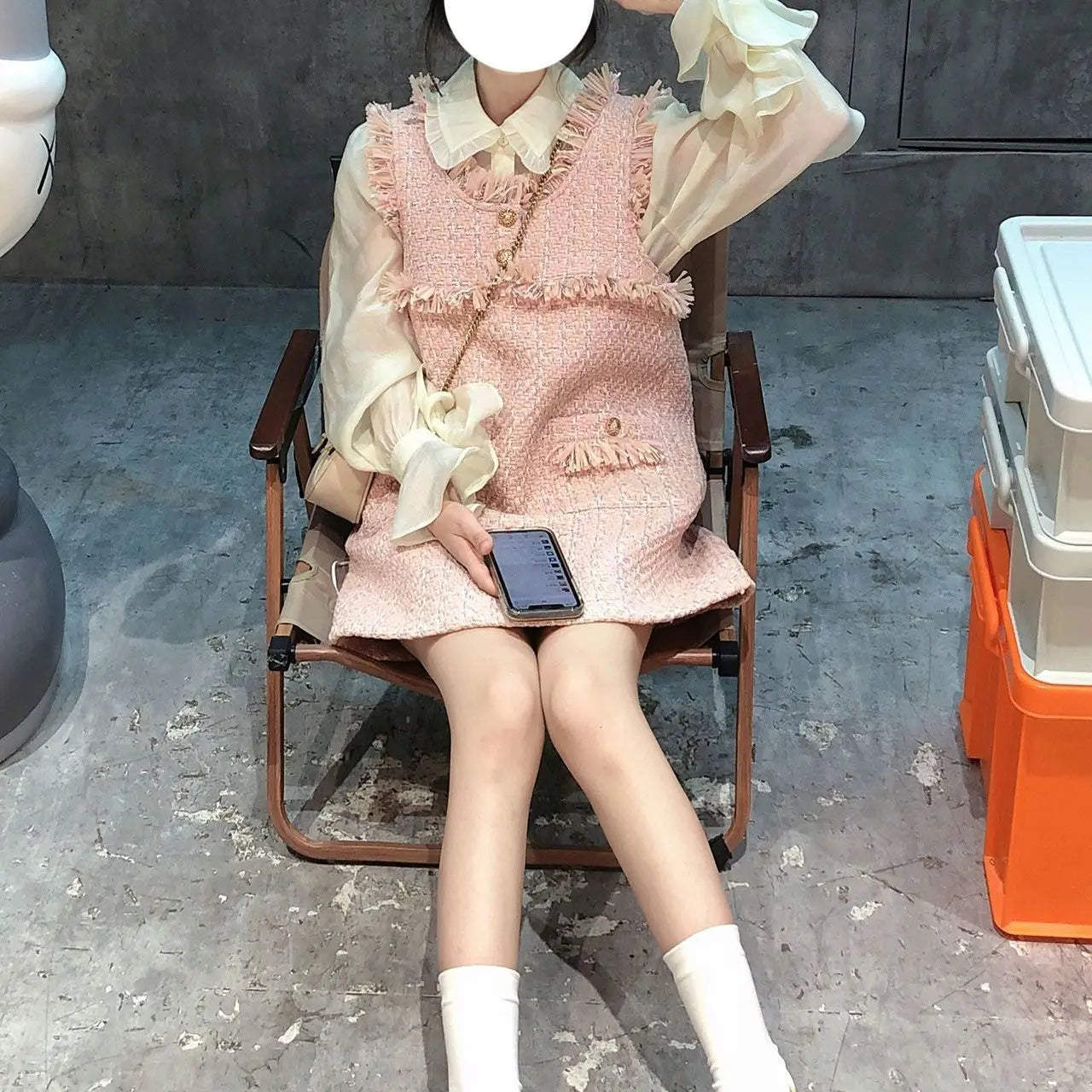 qgtao Fairy Sweet Two Piece Set Women Autumn Vintage Elegant Shirt Pink Cute Dress Set Casual Korean Style Formal Party Dress Set 2024