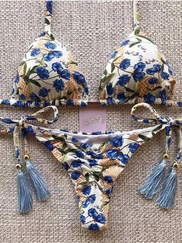 qgtao 2024 Sexy Micro Bikinis Swimwear Women Push-up Swimsuit Bathing Suit Bandage Beach Wear Brazilian Biquini Bikini Set