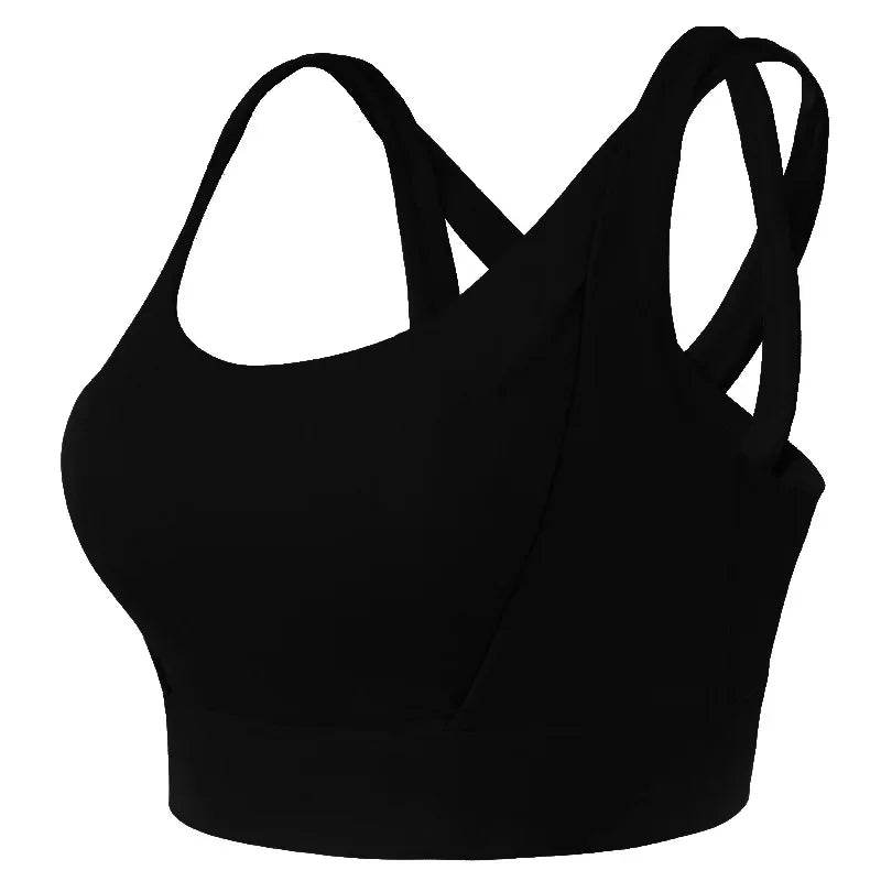 qgtao Two Piece Tank Top Woman Gym Fitness Push Up Sport Bras Women Underwear High Elastic Yoga Bra Padded Running Vest Workout