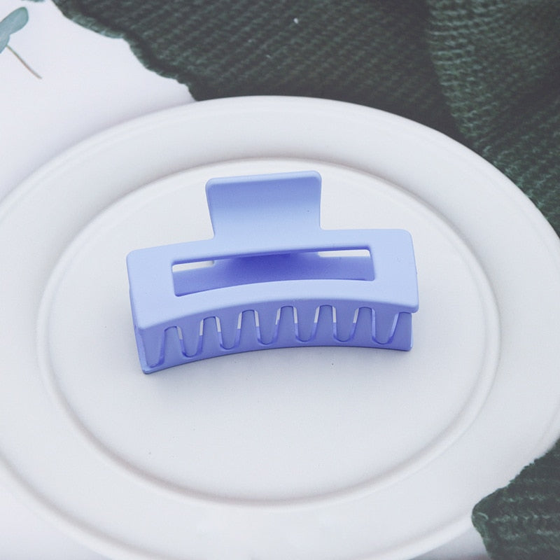 Korean Women Girls Plastic Hair Claws Hair Clips Headwear Large Size Hairpin Crab Barrette Fashion Ornament Hair Accessories