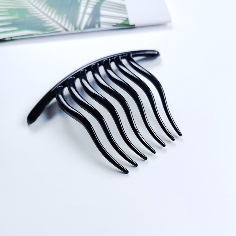 Women Hairpins Styling Clip Fluffy Stick Bun Maker Plastic Braiding Tool Ponytail Holder Hair Combs Hair Clip Accessories