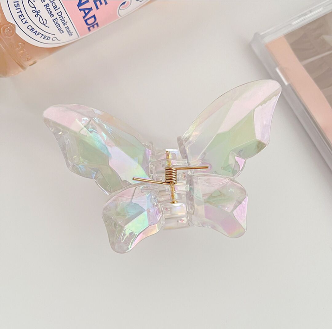 Trendy Transparent Pearl Butterfly Clamp Crab Hair Claws For Women Girls Acrylic Hairpin Hair Clip Barrettes Hair Accessories