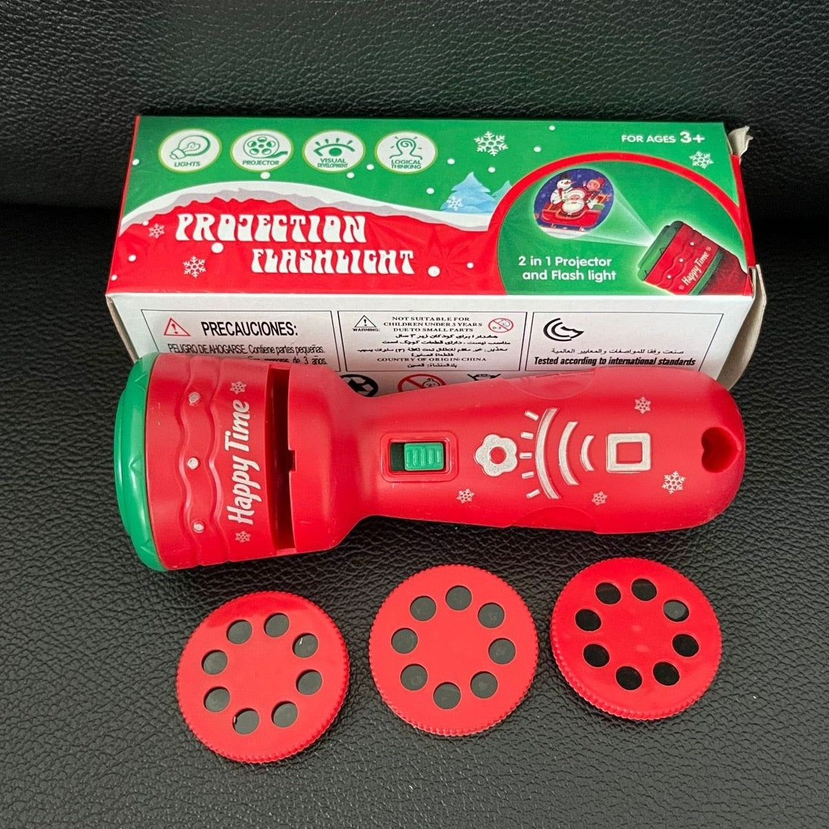 Christmas Flashlight Projector Lamp Toys For Children 24 Patterns Baby Bedtime Sleeping Story Book Fun Education Toys Xmas Gift