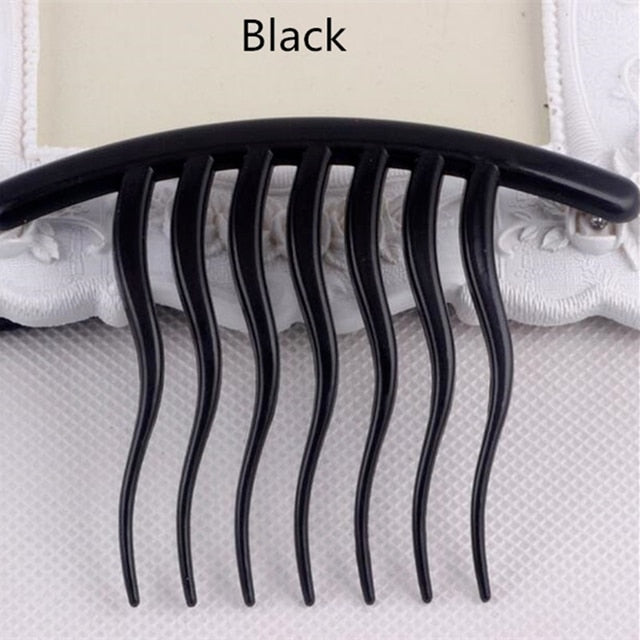 Women Hairpins Styling Clip Fluffy Stick Bun Maker Plastic Braiding Tool Ponytail Holder Hair Combs Hair Clip Accessories