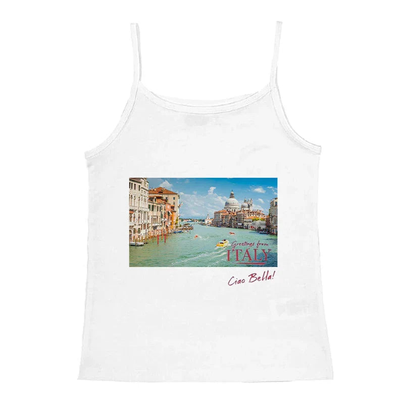 qgtao Gothic Fairycore Sexy Corset Grunge T-shirts Aesthetic Print 00s Y2k Style Crop Tops Sleeveless Women Punk Vintage Girls Summer