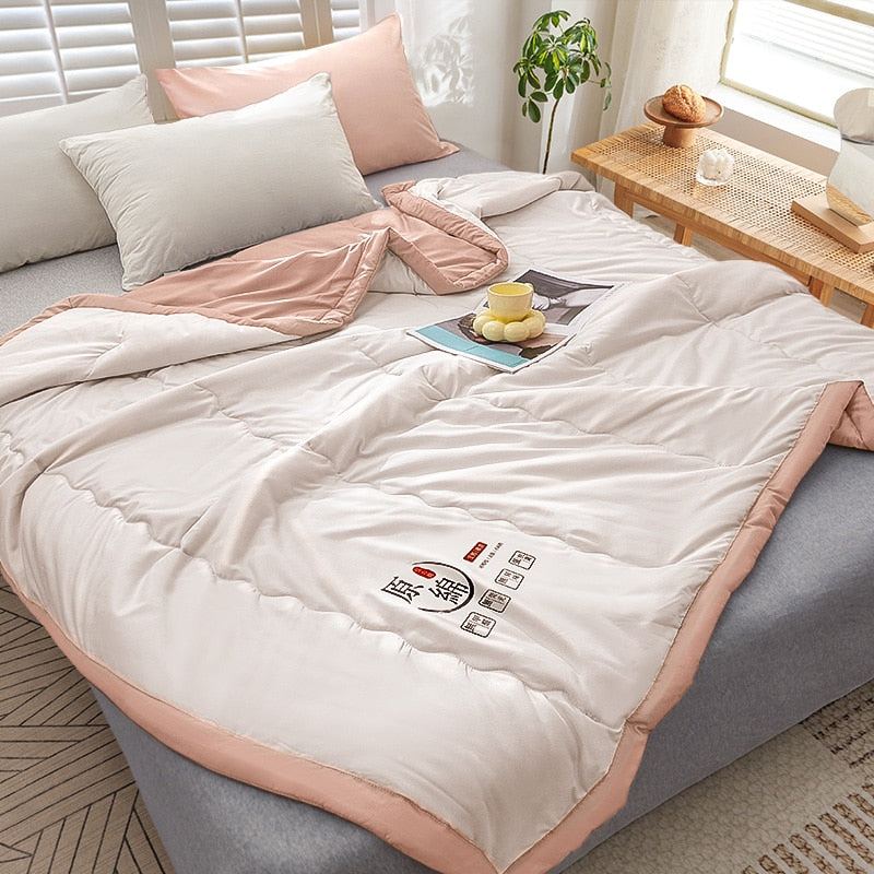 Yeknu Cotton Blanket Comforter Duvet/Quilt/Comforter Summer Luxury Blanket ice silk cool thin quilt 150 single bed quilt