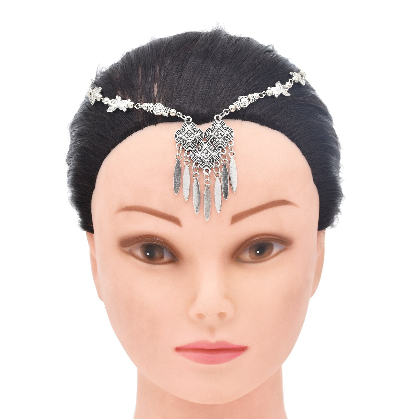 Gypsy Turkish Bohemian Head Chain Indian Hair Jewelry Tribal Forehead Dancing Wedding Hair Accesories Boho Headband Headpieces