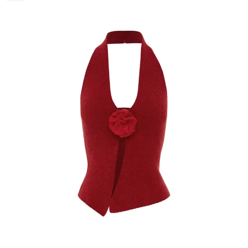 Tossy Floral V-Neck Backless Y2k Top Vest For Women Fashion Patchwork Sexy Crop top Solid Strapless Summer 2023 Female Tank Top