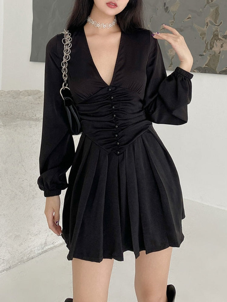 Black Elegant Vintage Dress