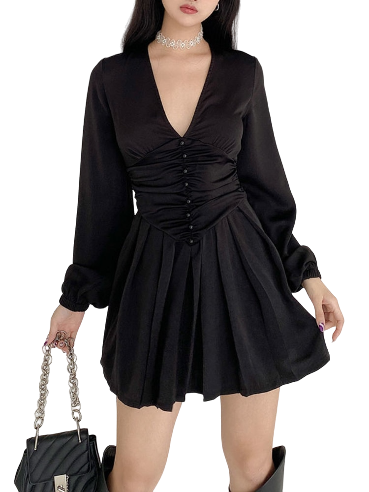 Black Elegant Vintage Dress