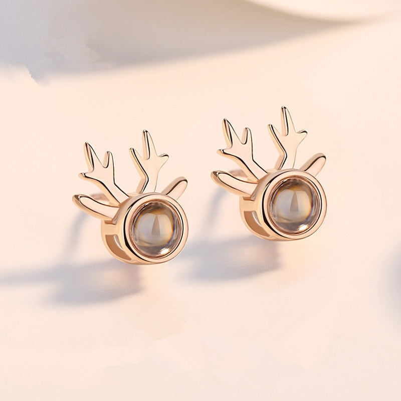 Cute Christmas Elk Dangle Earrings For Women Charm Xmas Deer Star Bowknot Round Ball Drop Earring Girls New Year Party Jewelry