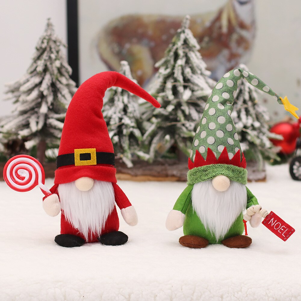 Christmas Gnome Plush Decor Christmas Elf Faceless Doll Xmas Gnomes Christmas Decorations for Home New Year Holiday Gift