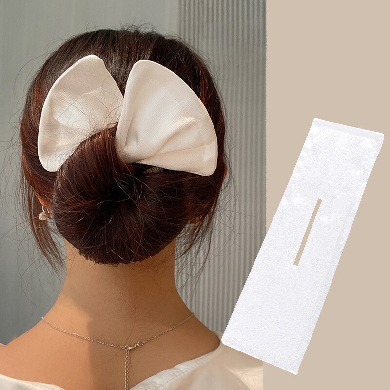 Headband Roller Hair Curler Donut Bun Maker Women's Bow Rabbit Ear Magic Hairstyle Ring Accessories Twisted Lazy Hairpin Tool