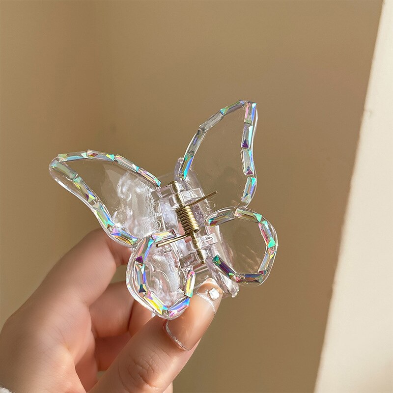 Trendy Transparent Pearl Butterfly Clamp Crab Hair Claws For Women Girls Acrylic Hairpin Hair Clip Barrettes Hair Accessories