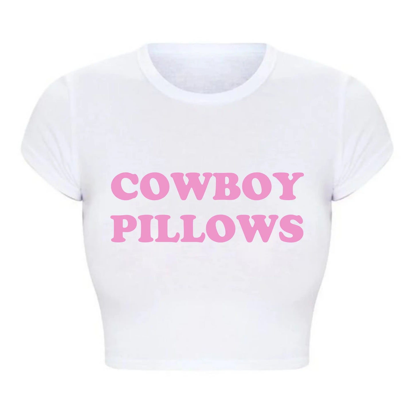Cowboy Pillows Women Cropped Tops Harajuku Baby Tee Y2k Summer Fashion T Shirt Femme Kawaii Clothes Hot Girl Tshirt Dropshipping