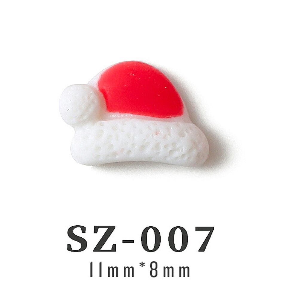 50 Pieces Christmas Nail Charms Wholesale In Bulk Tree Snowman Deer Mixed Styles 3D Resin Nail Art Decoration