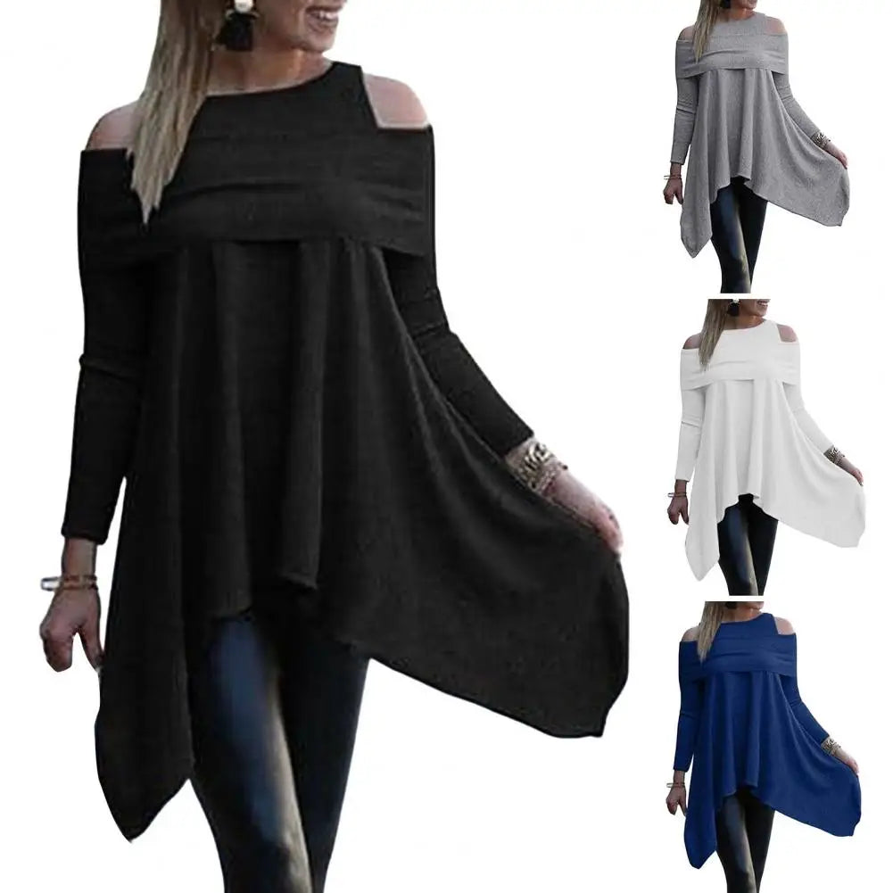 qgtao Womens Tops And Blouses Casual O Neck Long Sleeve Top Female Tunic 2024 Autumn Plus Size Women Blusas Shirts