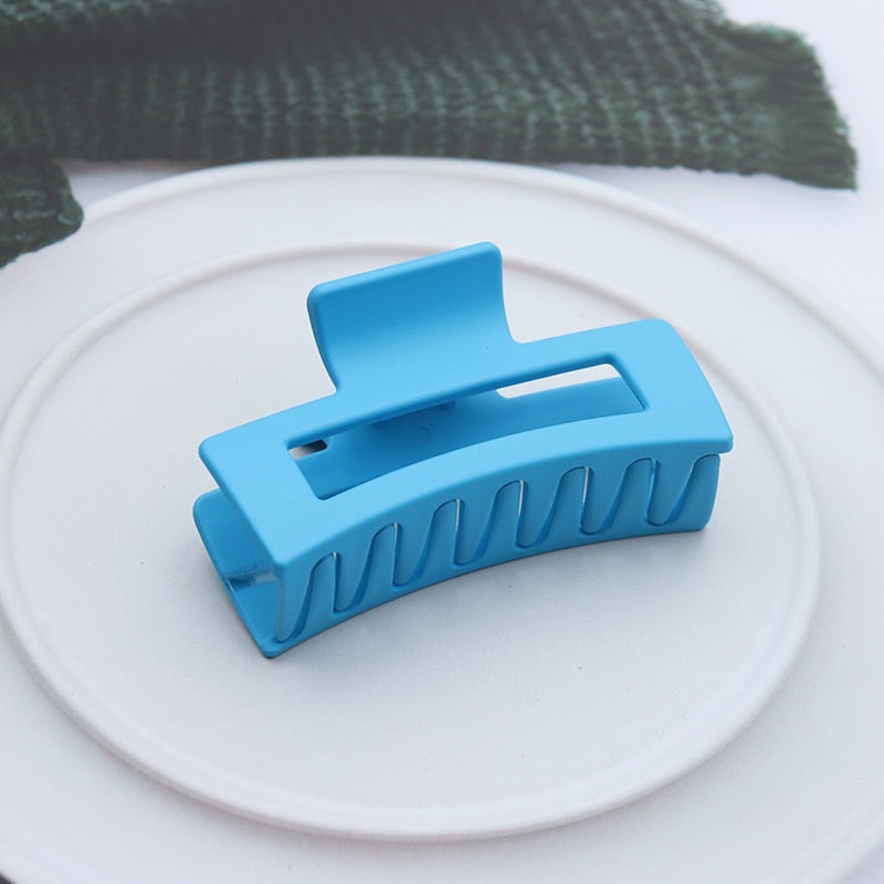 Korean Women Girls Plastic Hair Claws Hair Clips Headwear Large Size Hairpin Crab Barrette Fashion Ornament Hair Accessories