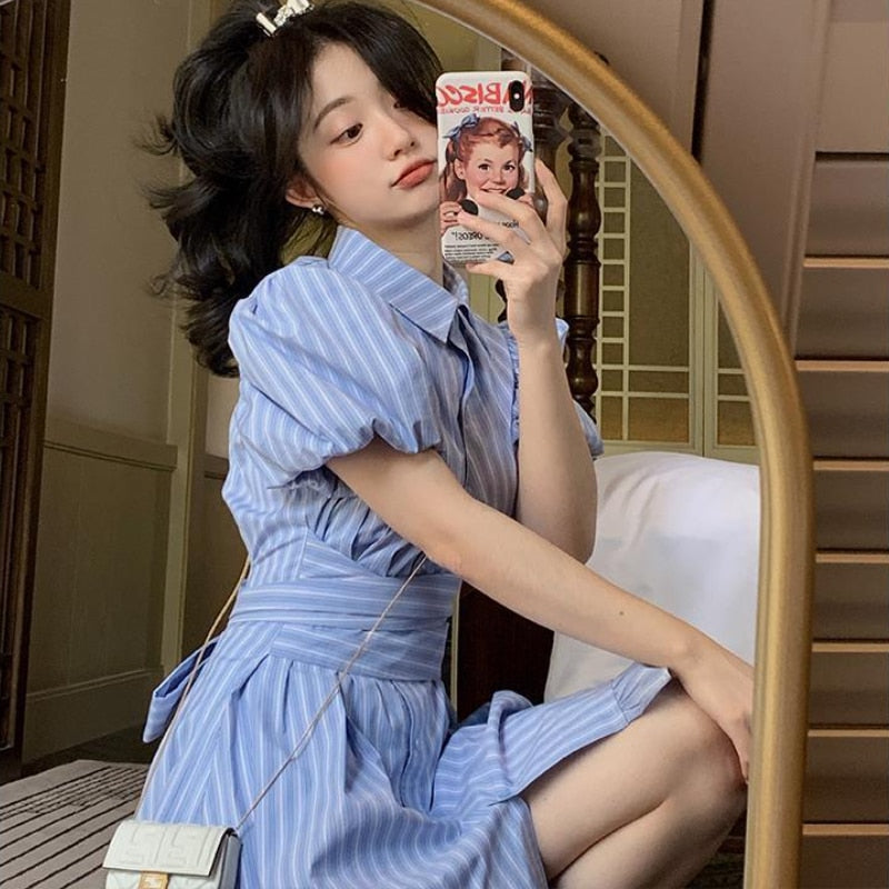 Split Bandage Sweet Dresses