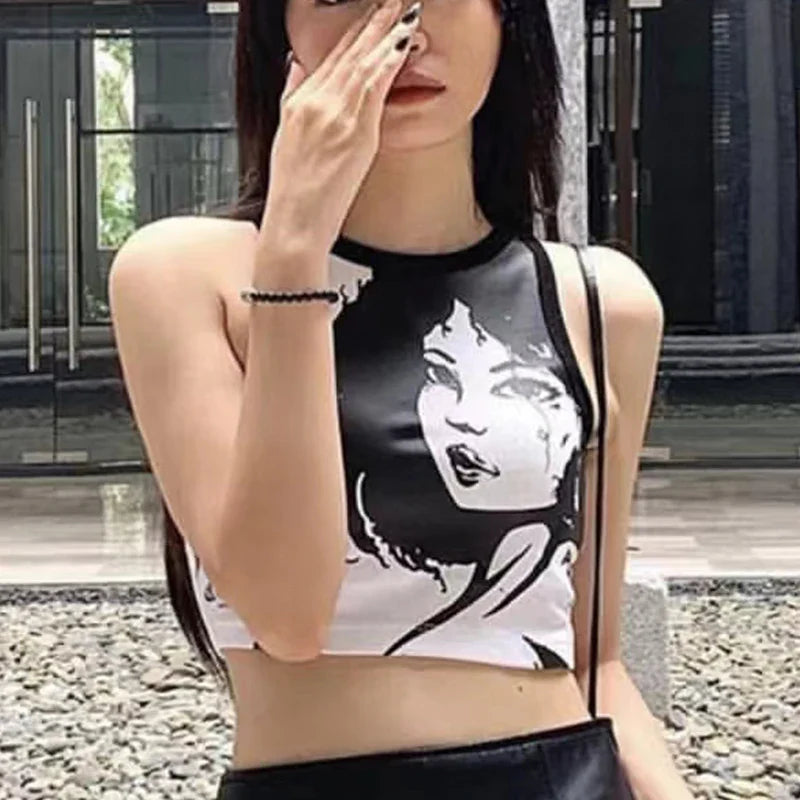 qgtao Y2k Sexy Baby Tee Summer Black T-Shirt Crop Top Clothes For Women Tops Gothic O-neck Short Sleeve 2000s Retro Hip Hop Streetwear