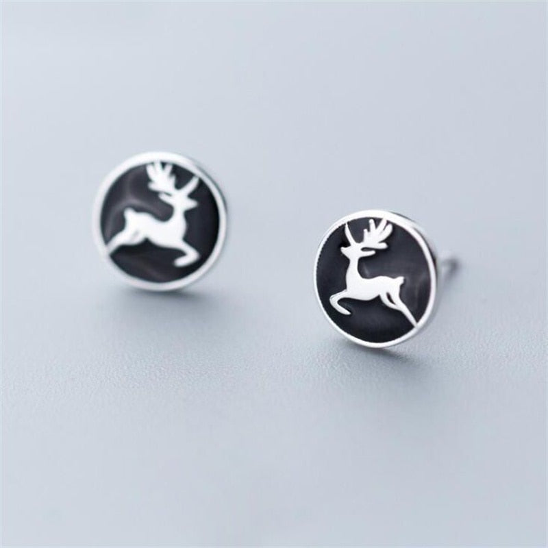 Cute Christmas Elk Dangle Earrings For Women Charm Xmas Deer Star Bowknot Round Ball Drop Earring Girls New Year Party Jewelry