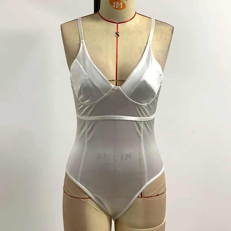 Summer Bodycon Jumpsuit Women Bottom Lace Body Ropa De Mujer Sexy Romper Thin One-pieces Playsuit Woman Clothes Macacao Overalls