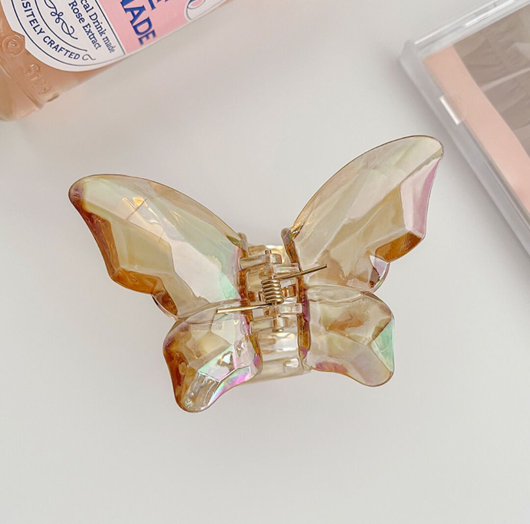 Trendy Transparent Pearl Butterfly Clamp Crab Hair Claws For Women Girls Acrylic Hairpin Hair Clip Barrettes Hair Accessories