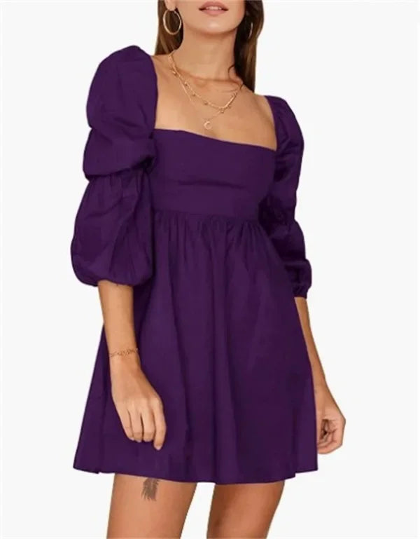 Fashion Clothes Casual Elegant Long Sleeve Women Clothing Vintage Dress for Women Summer Mini Dress Streetwear