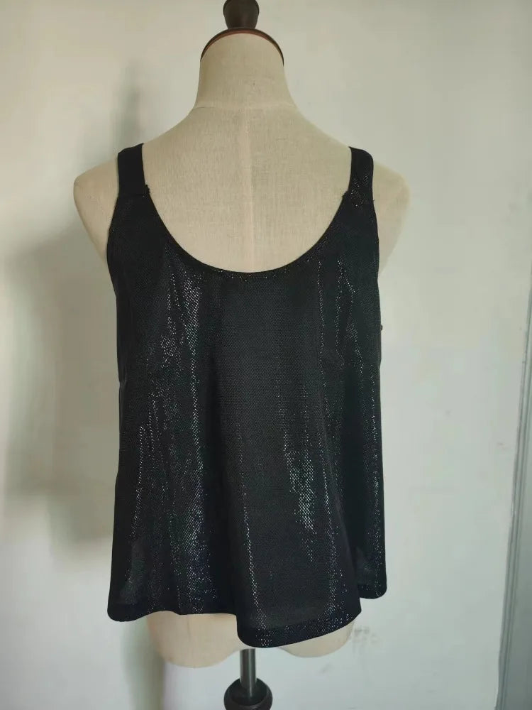 Women Clothing Y2k Tops Tank Top Fashion Clothes Casual Vintage Sexy Elegant Summer Streetwear Party Club Stage Show Bling Camis