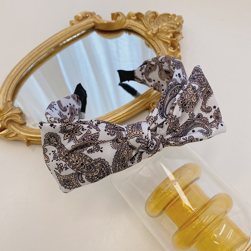 Solid Fabric Satin Hair Scarf Band Hairband for Women Girl Korea Headbands Fashion Accessorie