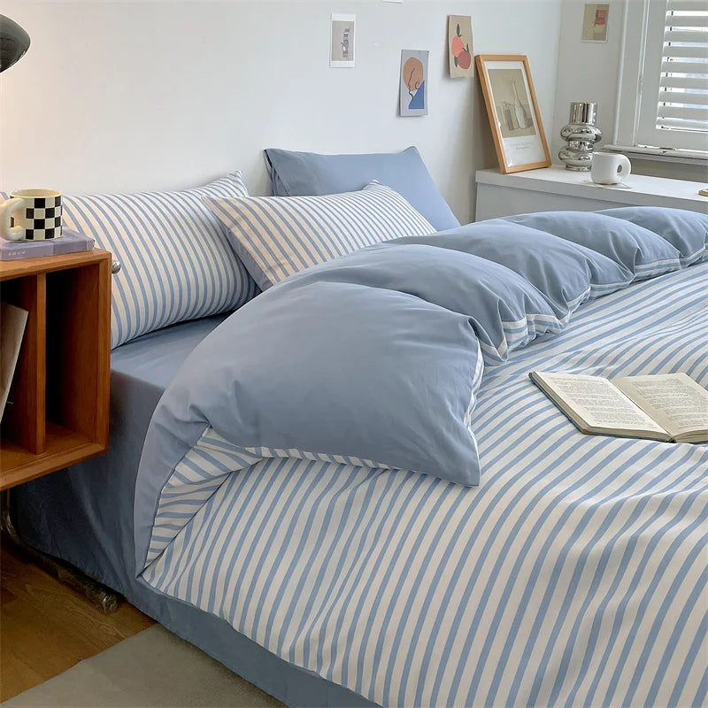 Yeknu Duvet Cover Large Cotton Simple Comfortable Quilt Cover Extra Large Microfiber Quilt Cover (pillow case needs to be ordered)
