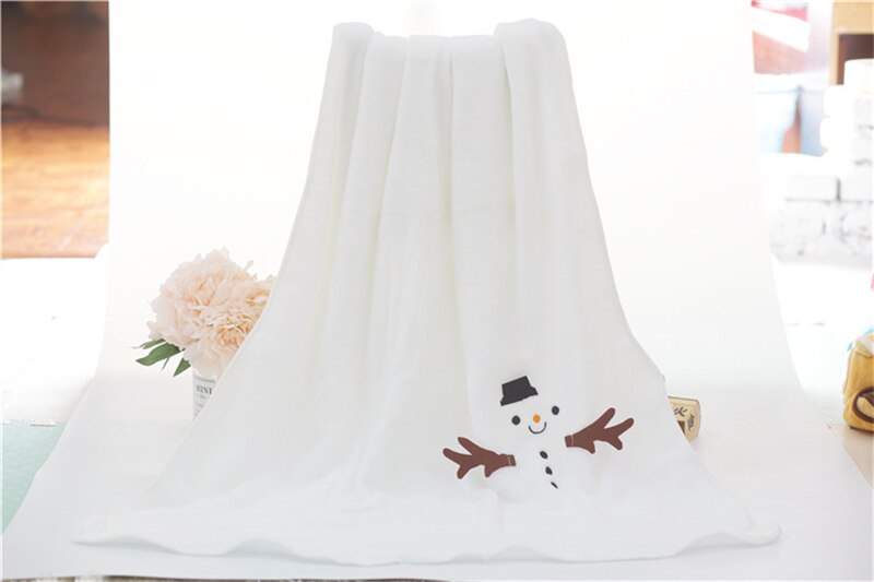 Cute Christmas Present Throw Blanket Lovely Santa Claus Flannel Fleece Sofa Blankets Portable Anti-Pilling Cartoon Shawl Blanket