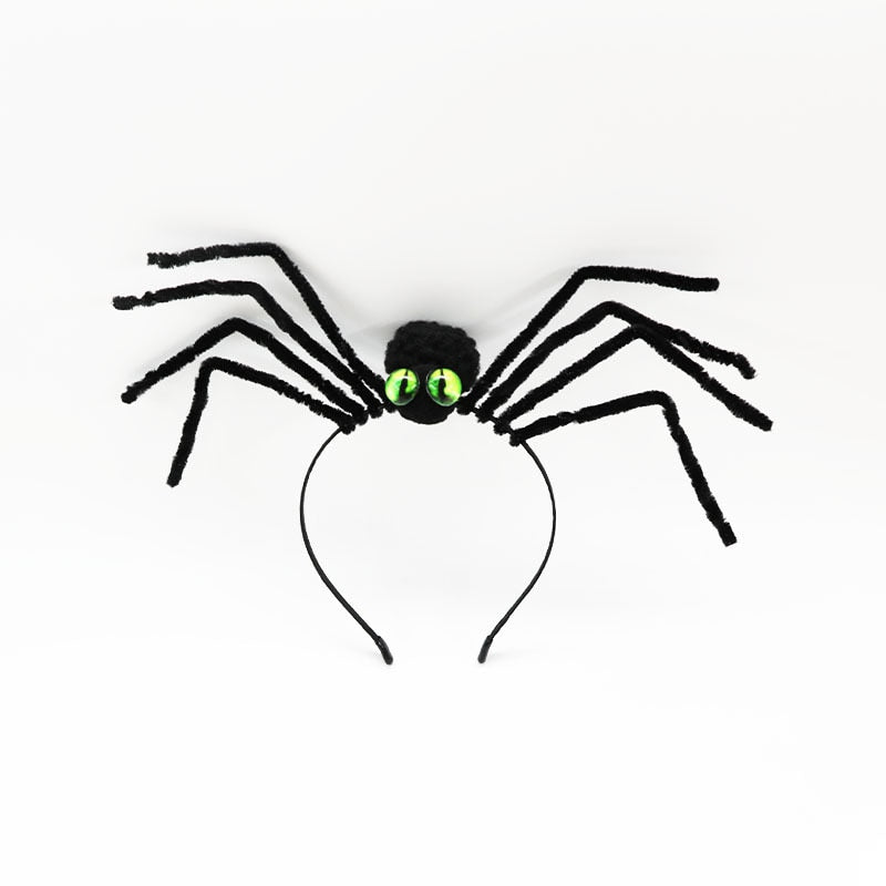 Halloween Spider Headdress Creative Funny Spider Performance Masquerade Dress Up Spider Headband Happy Helloween Party Decor