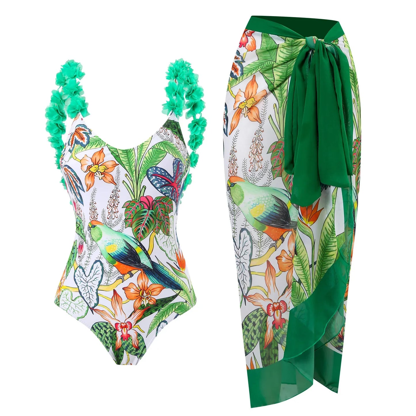 qgtao New Arrival Push Up Women Bikini Set Floral Printed Ruffle Bikinis Strappy Bandage Swimwear Brazilian Biquini Bathing Suit