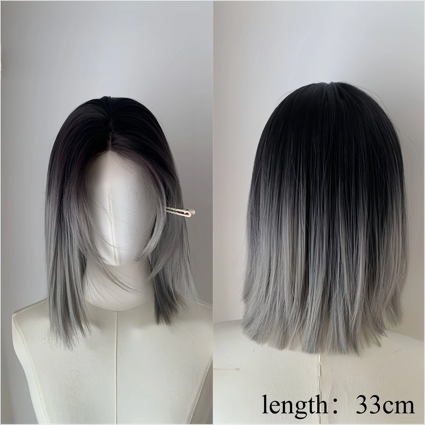 qgtao - Sweet Short Bob Wig for Women Lace Front Wigs Headband Summer Fresh Pink Blonde Short Hair Cosplay Pink Wig Lolita