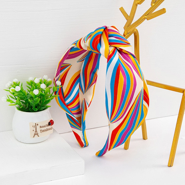 Solid Fabric Satin Hair Scarf Band Hairband for Women Girl Korea Headbands Fashion Accessorie