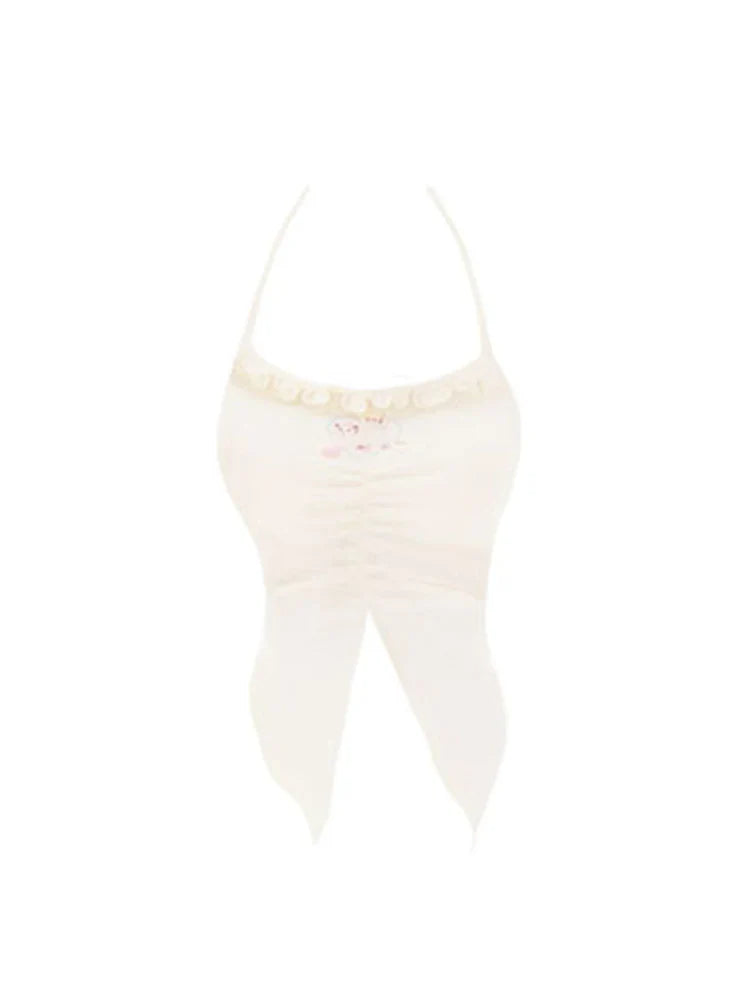 qgtao 2000s Japanese Fashion Gyaru Hot Sexy Fairy Core Outfits 3 Piece Set Kawaii Camisole + Coquette Bolero + Mini Micro Skirt