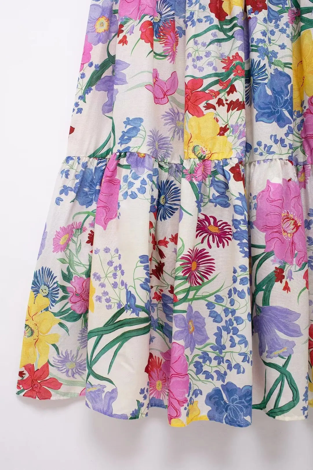 qgtao 2024 Women’s Flower Print Dress Dresses on Sale Clearance Sexy Costume Long Robe Femme Elegant Fashion Summer Party