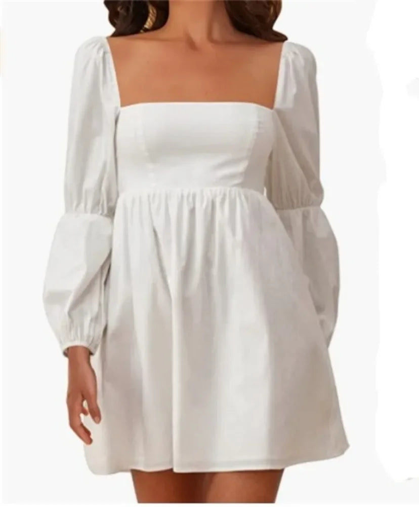 Fashion Clothes Casual Elegant Long Sleeve Women Clothing Vintage Dress for Women Summer Mini Dress Streetwear